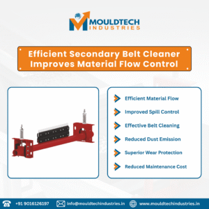efficient secondary belt cleaner solves material flow issues