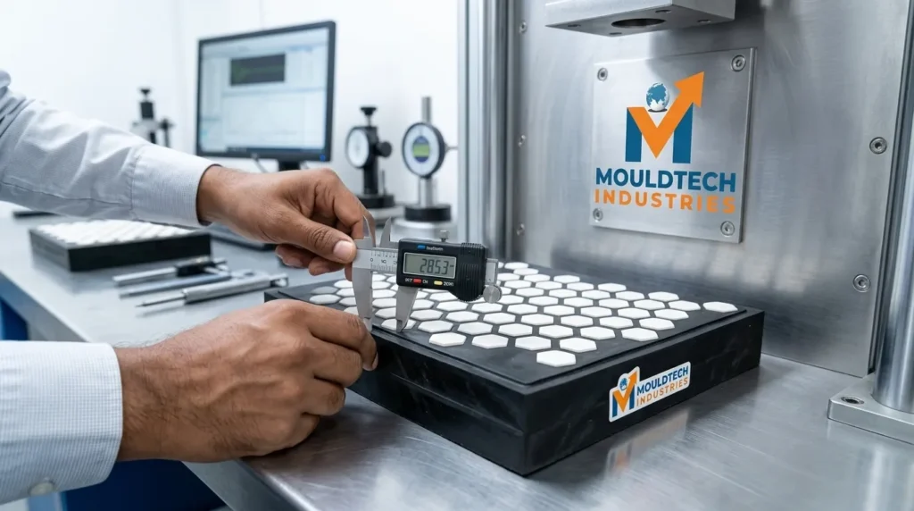 rubber products testing by manager