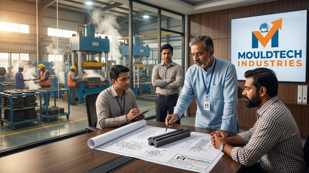 Mouldtech engineers visit products