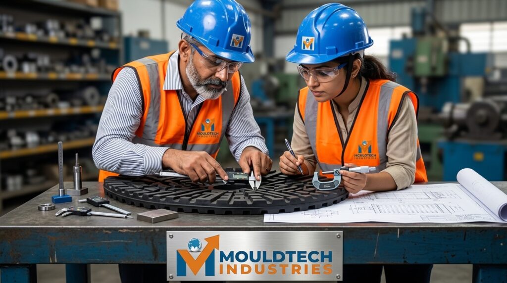 rubber products checking by mouldtech engineers