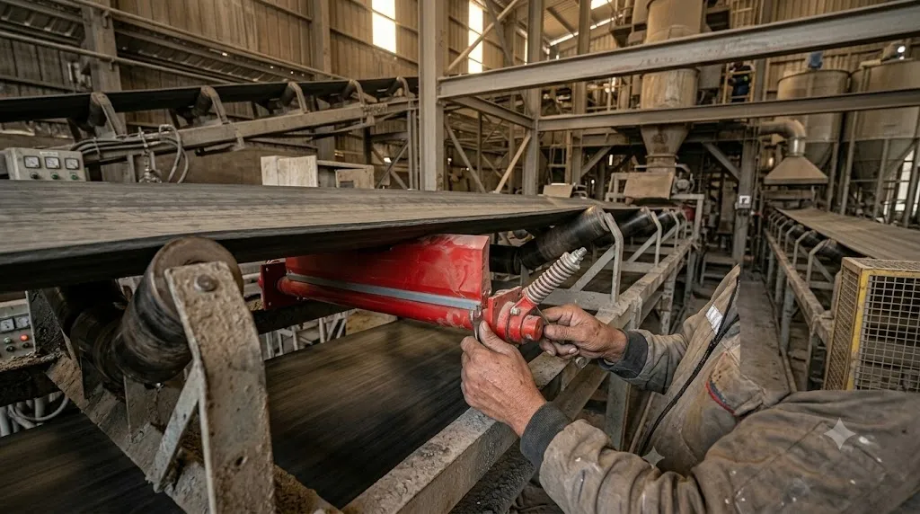 polyurethane belt cleaner blade installation